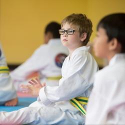 Children in Karate class